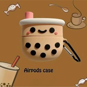 Milk Tea Shape Graphic Boba AirPod case for 1st & 2nd gen